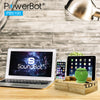 PowerBot® PB5100 Bamboo Multi Charging Station w/ Black 5 Ports USB Desktop Charger
