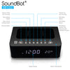 SoundBot® SB1022 FM RADIO Alarm Clock Charging Station With Bluetooth Speaker - SoundBot