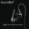 SoundBot® SB302 Secure Fit Sports Active Earphone w/ Memory Frame & Human Engineering Design
