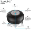 SoundBot® SB519 HD Bluetooth Wireless Shower Speaker Portable Weather Water-Resistant Speakerphone w/ Full Spectrum Music, 6Hrs Streaming & Hands-Free Talking, Built-In Mic, Suction Cup, 33feet Range