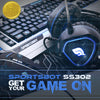 SportsBot® SS302 4-in-1 LED Gaming Over-Ear Headset Headphone, Keyboard, Mouse Pad, and Mouse Combo Set