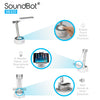SounBot SB320 3-In-1 Portable Wireless Bluetooth Speaker, LED Desk Lamp, & Tablet/ Smartphone Stand Holder for Up to 11" Tablet, Smartphones, & E-Reader - SoundBot